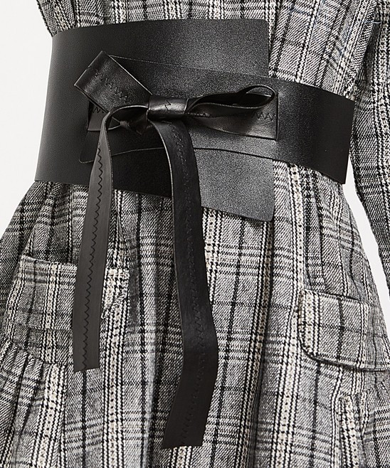 Fee et rit Women's Belts Black - Black Asymmetric Waist Belt | Zulily