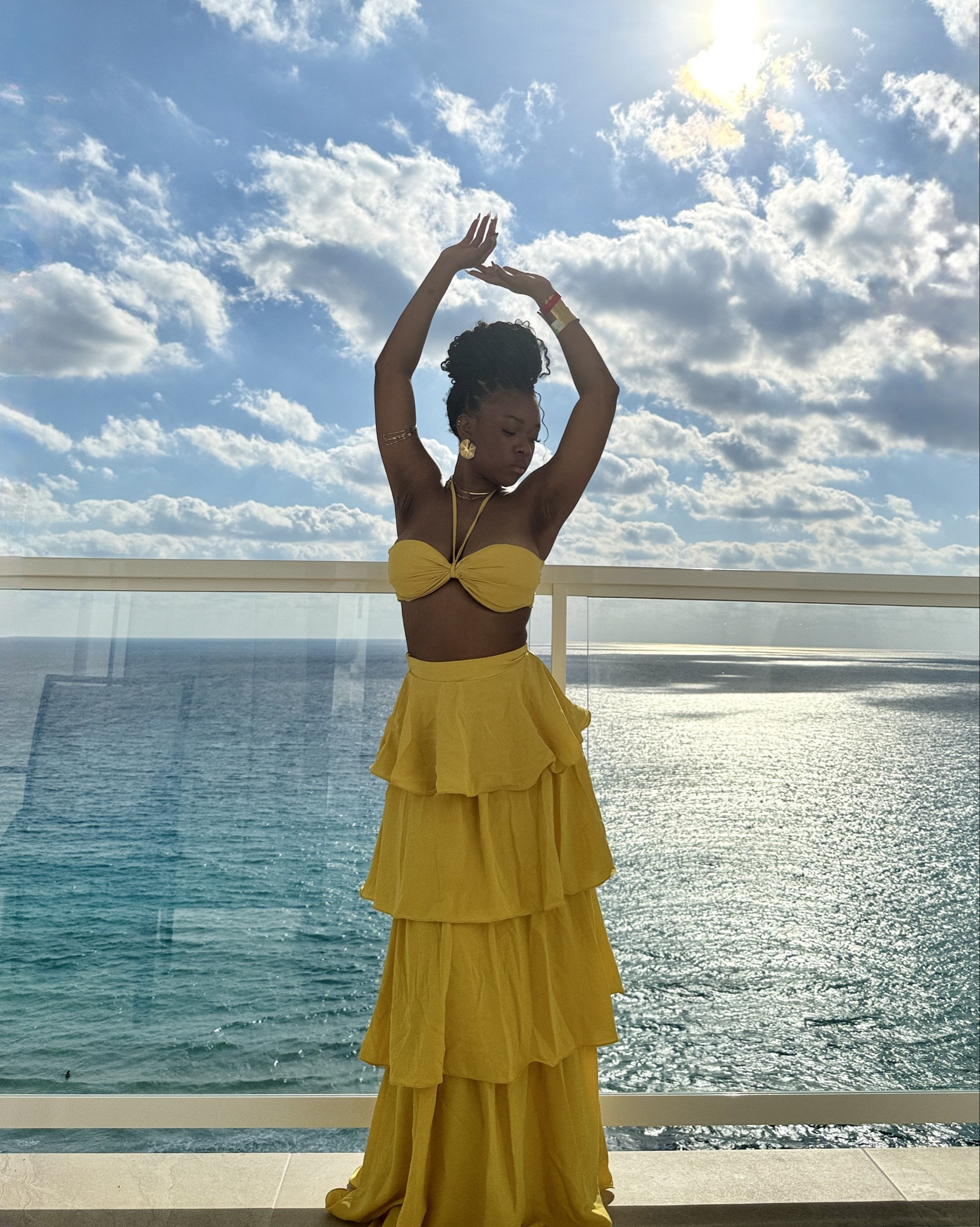 This tiered skirt set made me feel like I belong in a Disney movie. 

It’s so beautiful and fit perfectly for a size small. The exact link is unavailable I’ve added similar options.

#vacationwear #tropicalvacationoutfits #whatiworeonvacation #yellowset #fashionnova

#LTKootd #LTKSpringSale #LTKgrwm