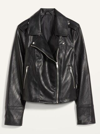 Faux-Leather Zip-Pocket Moto Jacket for Women$45.00$59.99Best Seller12 ReviewsColor: Black JackVa... | Old Navy (US)