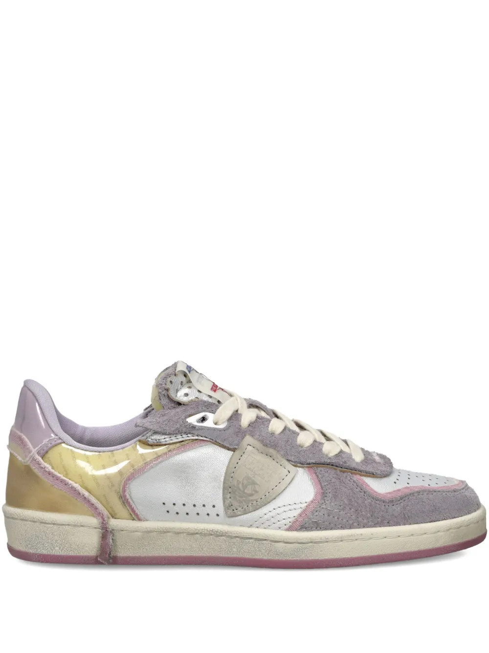 Philippe Model Paris Pgal low-top sneakers - Silver | Farfetch Global