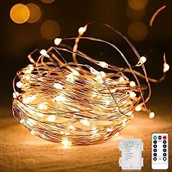 Fairy Lights Battery Operated, Liyade String Lights 79ft 240 LED with 8 Modes, Christmas Lights W... | Amazon (US)