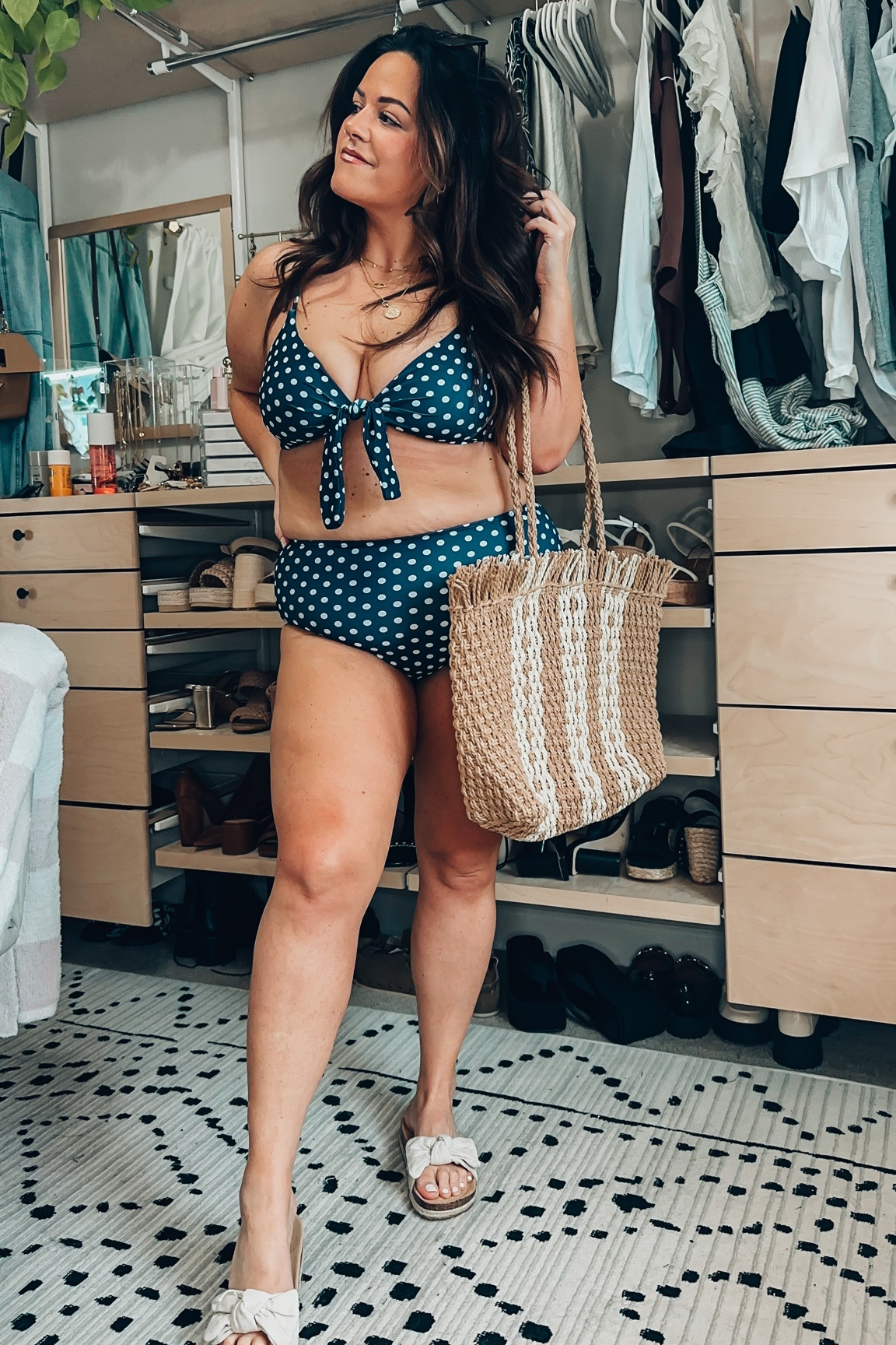 Midsize high waisted bikini xl
Swimsuit (size 14 38dd) 
Code: 20TARYN 

#LTKSeasonal #LTKcurves #LTKswim