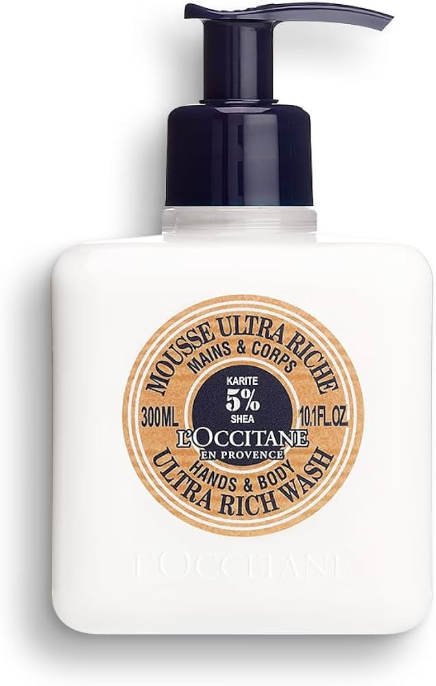 L'Occitane Shea Hands & Body Ultra Rich Wash: Cleanse, Soften, Gentle Foaming Cream, Classic Shea... | Amazon (US)