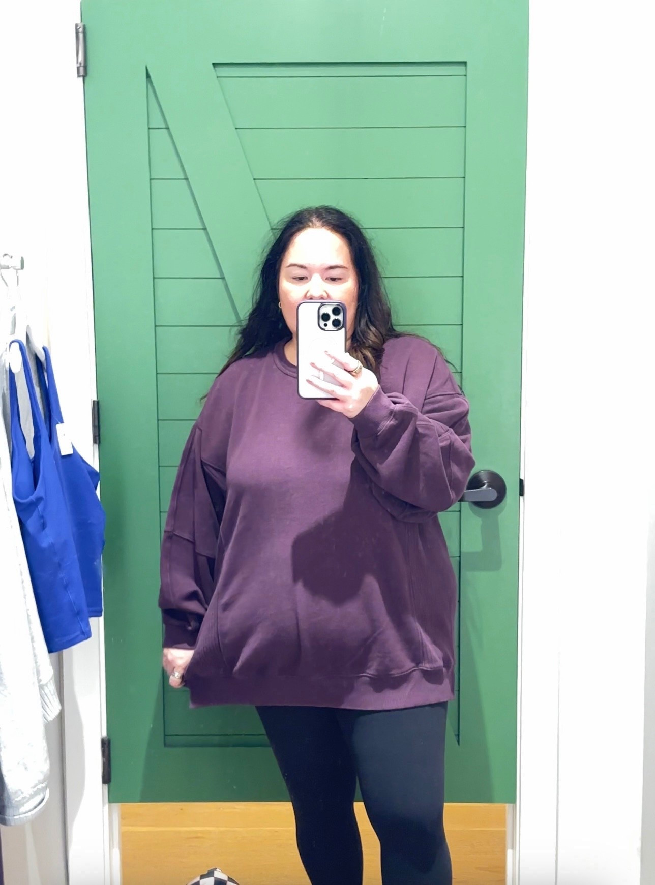 Obsessed with this @aerie sweatshirt. Size down one or two sizes. I'm in a large in this one and could have gone down to a medium.  I'm normally a xl/size 18

#LTKFindsUnder50 #LTKSaleAlert #LTKSeasonal