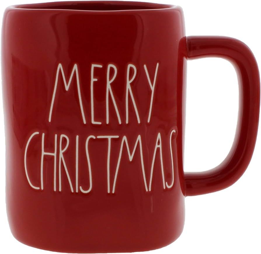 Rae Dunn by Magenta MERRY CHRISTMAS Red LL Coffee Mug | Amazon (US)