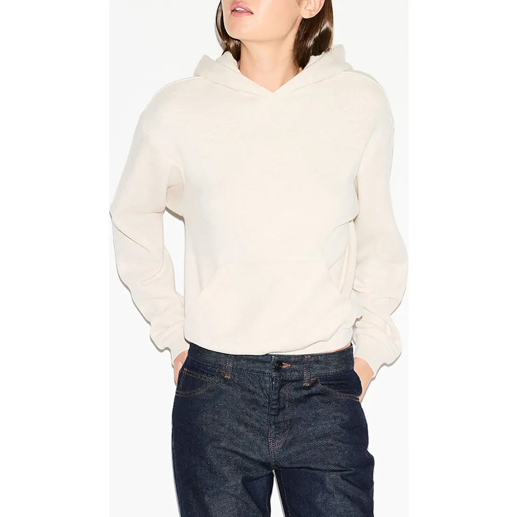 SKIMS Cotton Fleece Blend Classic Hoodie in Oatmeal Heather at Nordstrom, Size Small | Nordstrom