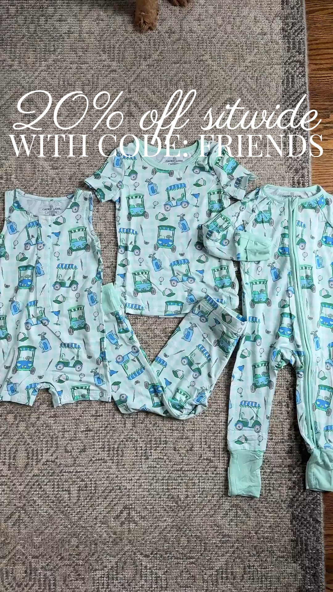 Get 20% off at Caden Lane w code: FRIENDS ⛳️⛳️

Caden lane, Caden lane pjs, matching pjs, pjs for kids, onesies, rompers, two piece kids sets, boy mom, grace white

#LTKBaby #LTKKids #LTKSaleAlert