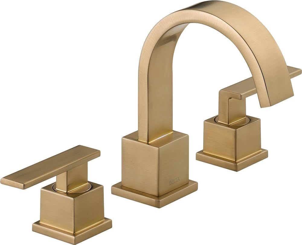 Delta Faucet Vero Widespread Bathroom Faucet 3 Hole, Gold Bathroom Faucet, Bathroom Sink Faucet, ... | Amazon (US)