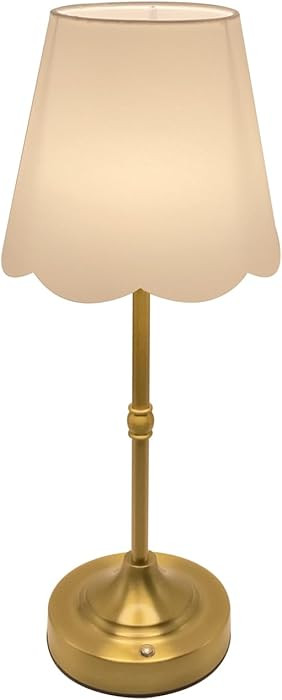Cordless Table Lamp Rechargeable Gold Brass 2000mAH Battery Operated Lamp for Home Decor, 2700K S... | Amazon (US)