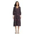Time and Tru Women’s 3/4 Slv Midi Dress | Walmart (US)