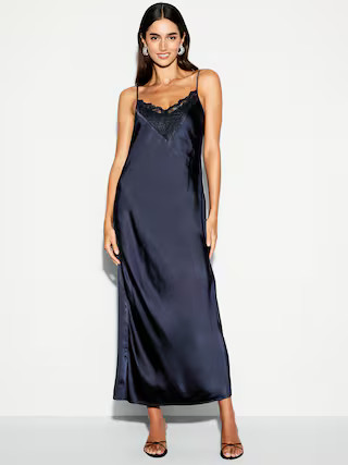 The Occasion by Old Navy Satin V-Neck Maxi Dress | Old Navy (US)