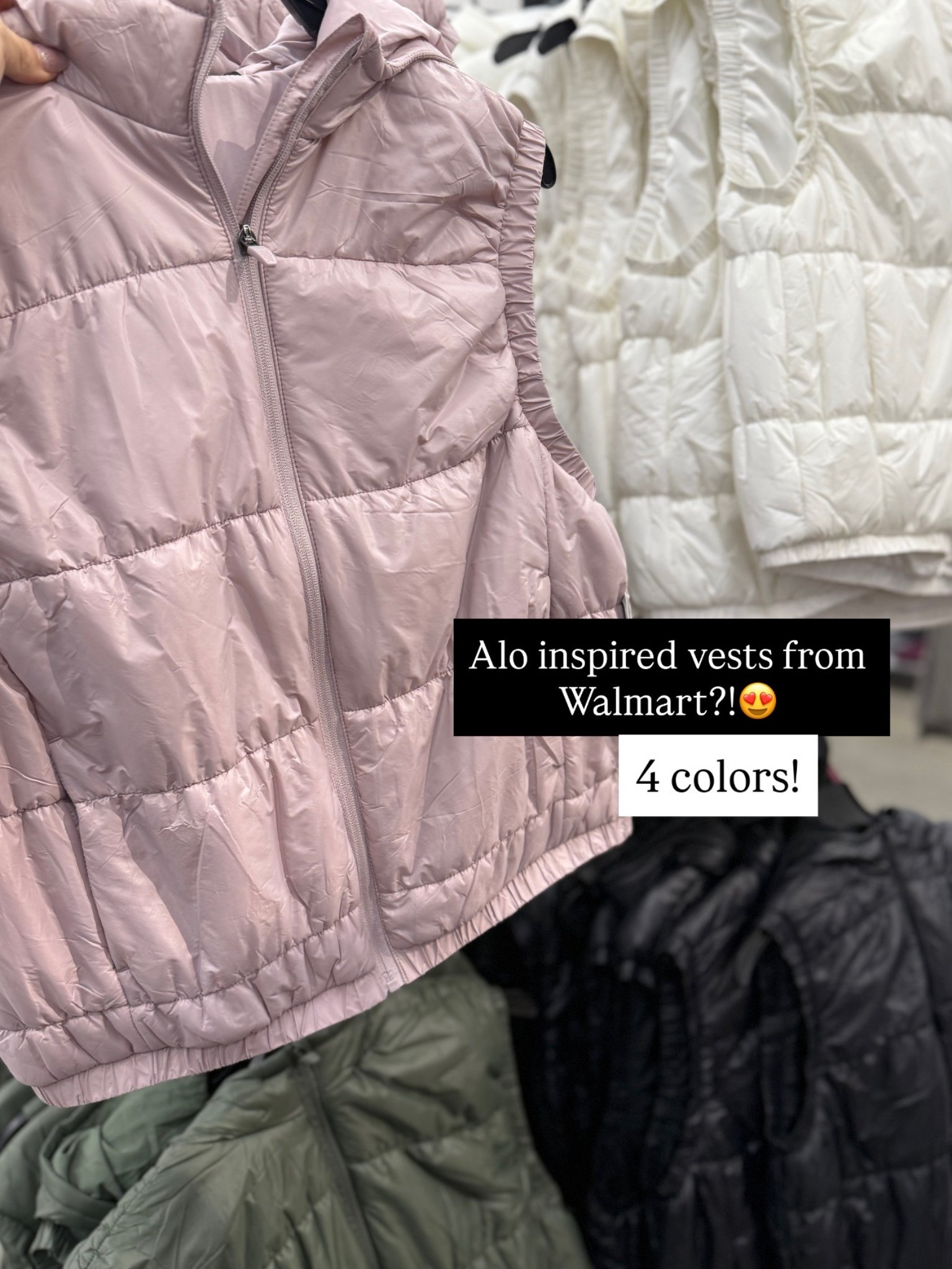 Alo-inspired vests… from Walmart?! 😍
These Walmart puffer vests are such a good find—lightweight, flattering, and perfect for layering over activewear or everyday outfits. They totally give that sporty-chic Alo vibe without the price tag.

Plus, they come in 4 colors, so you can grab a neutral and a fun shade 👏

✨ Alo-inspired look
✨ Lightweight + easy to layer
✨ Great for workouts, errands, and travel
✨ Affordable Walmart find

#LTKootd #LTKSaleAlert #LTKgrwm