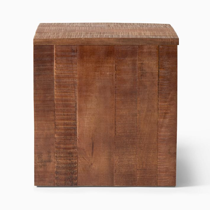 Colin King Rustic Wood Side Table (20") | West Elm (US)