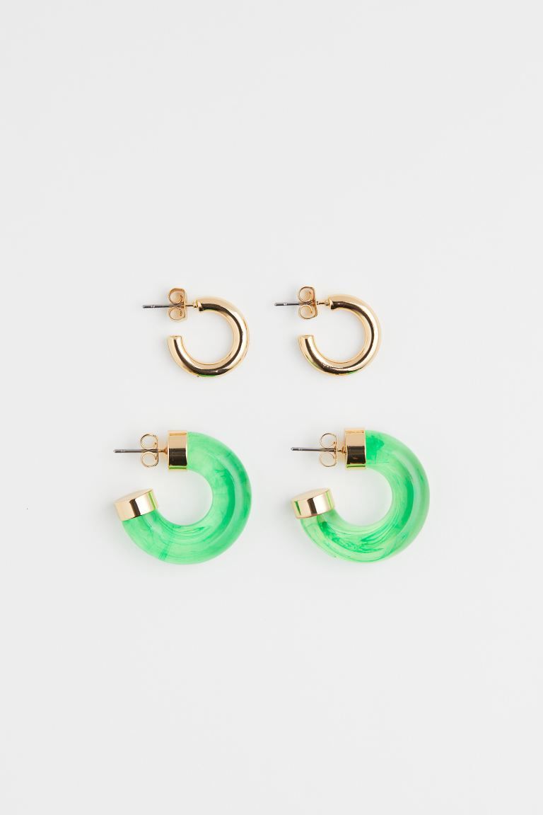 2-pack Hoop Earrings | H&M (US)