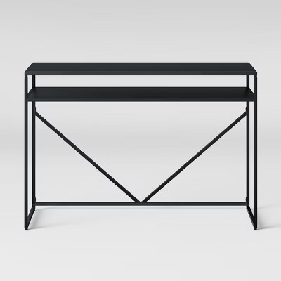 Glasgow Metal Writing Desk with Storage Black - Project 62™ | Target