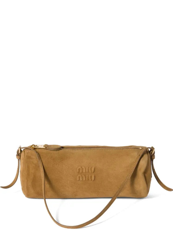 Miu Miu Suede Shoulder Bag | Green | FARFETCH UK | Farfetch Global