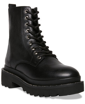 Women's Graham Rhinestone-Studded Lug Sole Combat Booties | Macys (US)