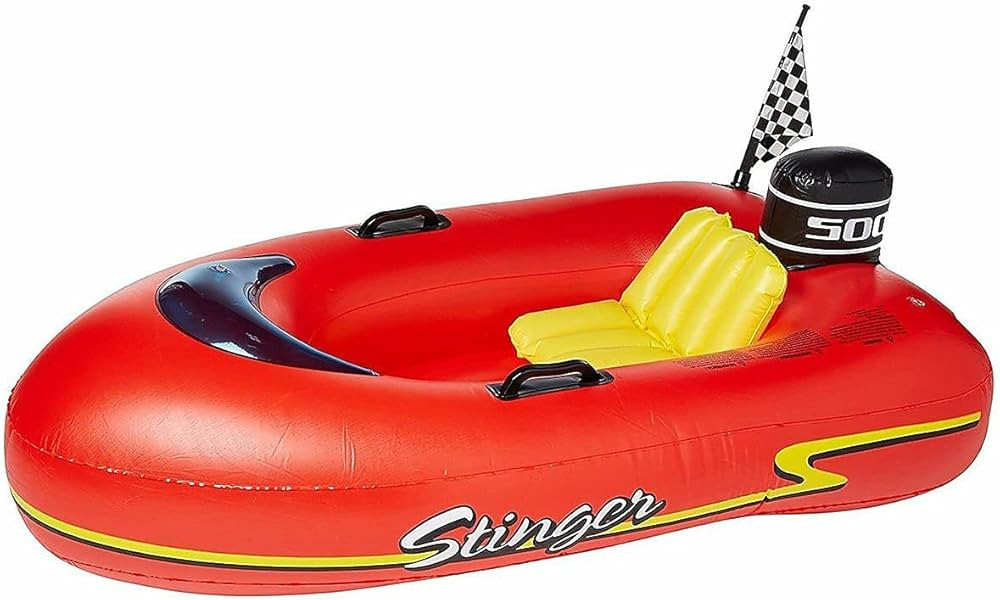 Swimline Speedboat Inflatable Kids Float, Red, 45"/25"/10" | Amazon (US)