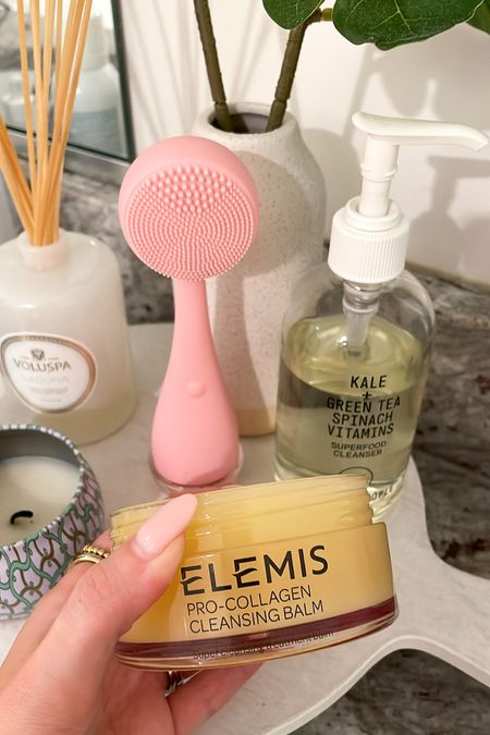 Nighttime face washing necessities 🥰 double cleansing is a MUST and I love the Elemis cleansing balm to get my makeup off! I’ve also been using the youth to the people cleanser which is another new fave and the star of the show is the PMD! It’s AMAZING and holy glow - my skin has been radiating and I’ve felt/seen such a difference 

#LTKstyletip #LTKbeauty #LTKfindsunder50