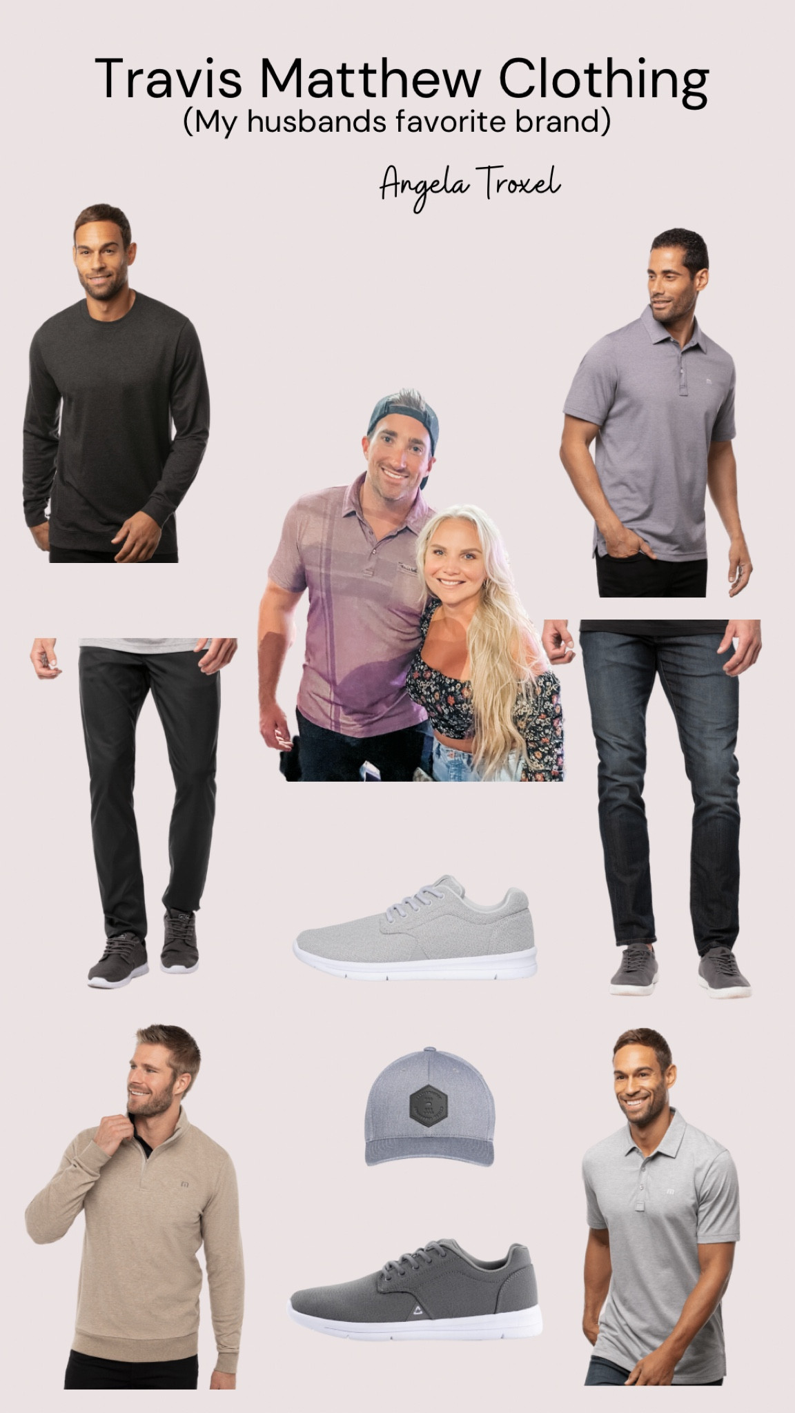 Travis Matthew! Amazing quality clothes! My husbands go to brand. Golf clothes. Polos, men’s pants, shirts, sweaters, golf shoes, hot, work clothes, dress up, causal, business casual. 

#LTKGiftGuide #LTKunder100 #LTKmens