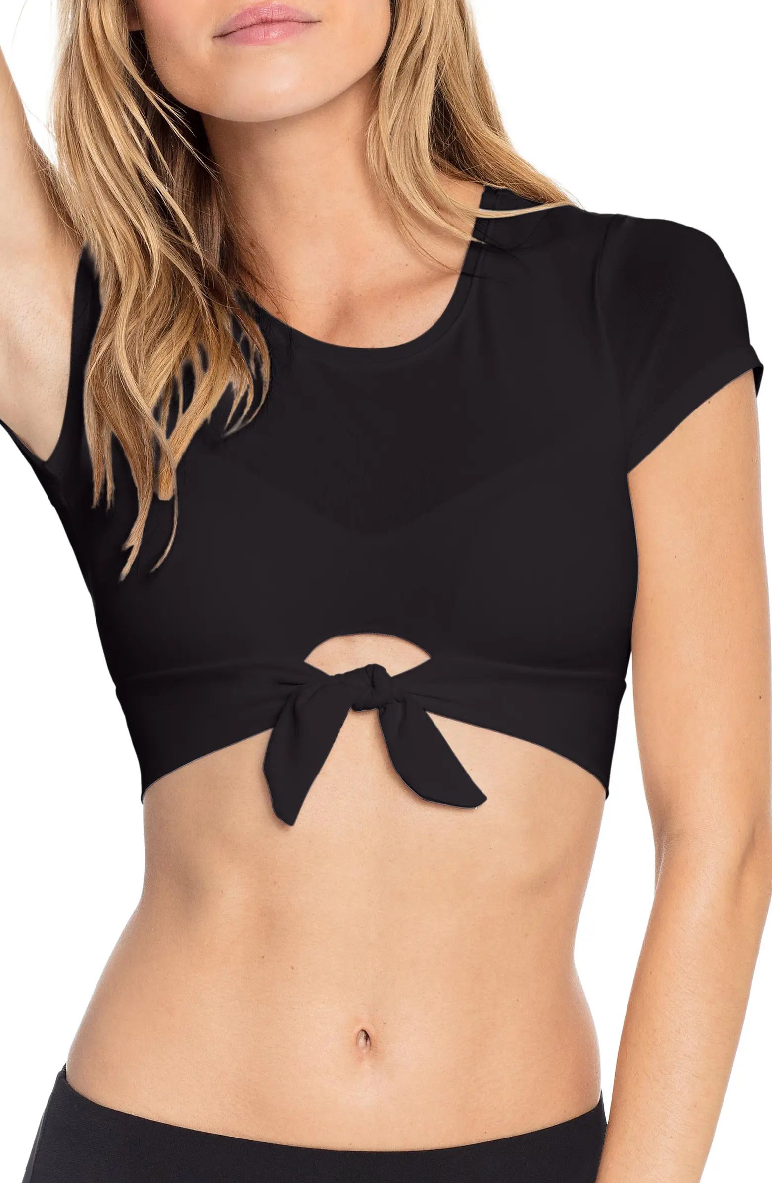 Robin Piccone Ava Knot Front Tee Bikini Top | Nordstrom | Nordstrom