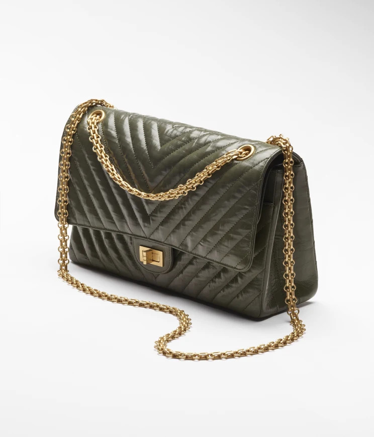 Shiny Crumpled Calfskin & Gold-Tone Metal | Chanel, Inc. (US)