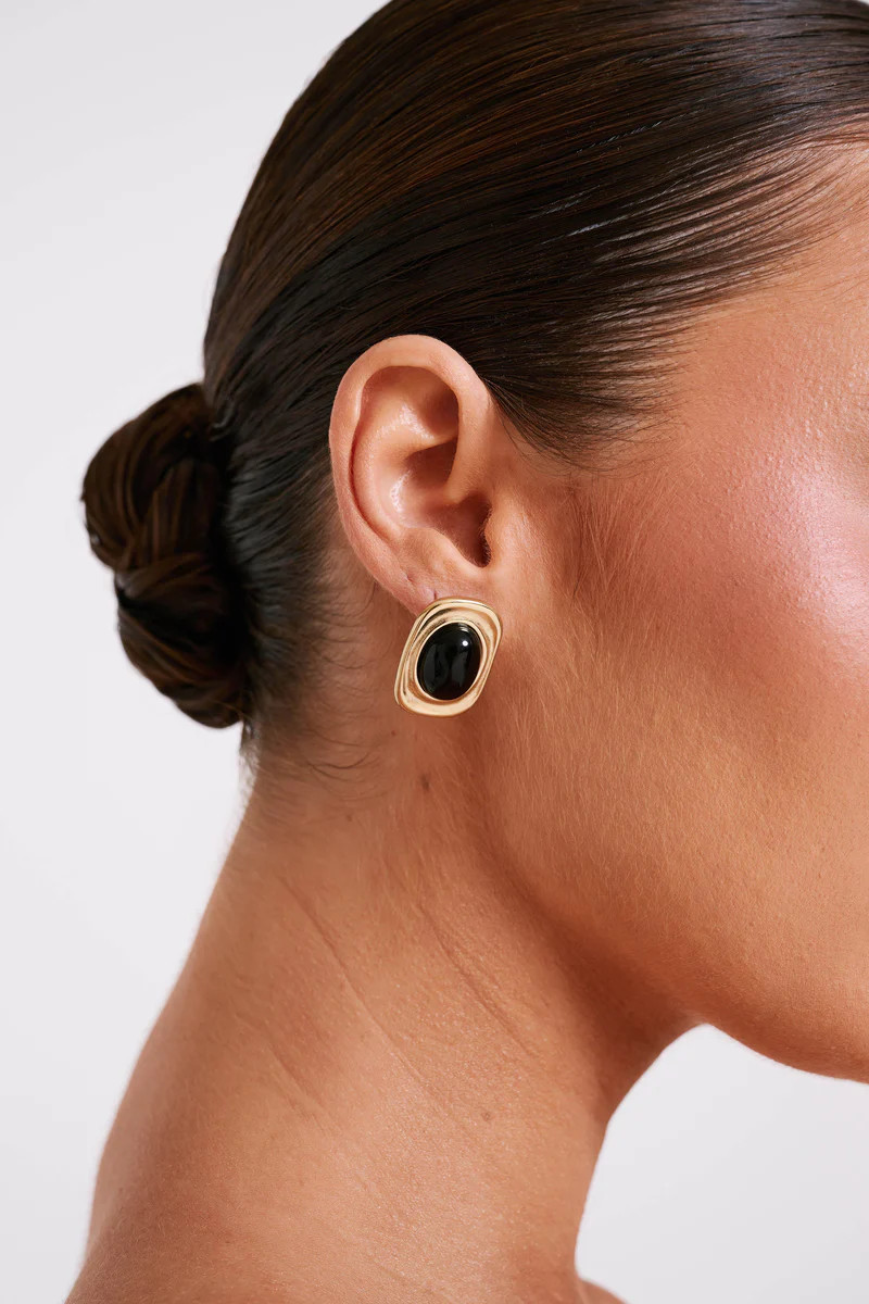 Loti Statement Earrings - Gold | MESHKI US