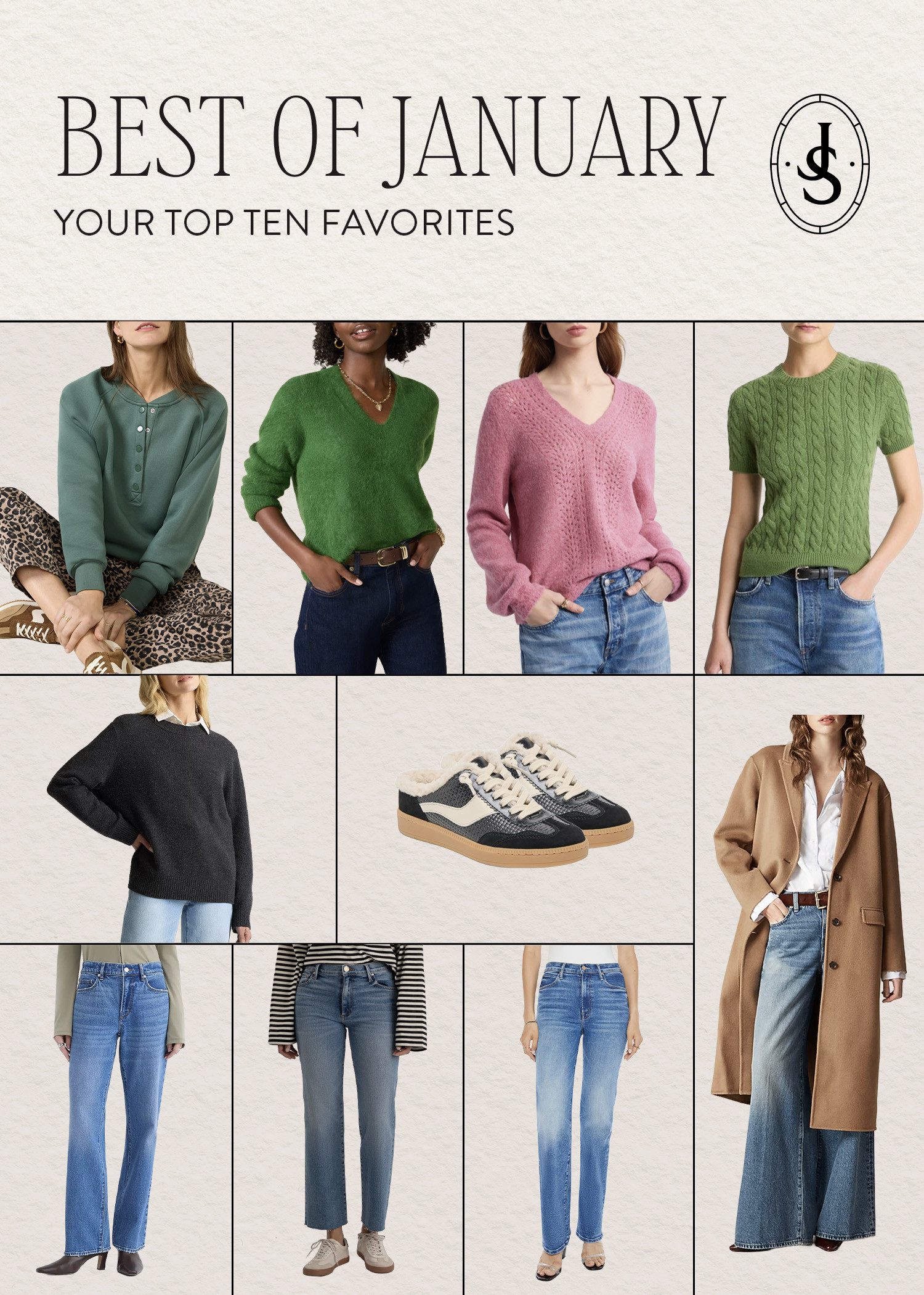 Sharing your Best of January favorites 🤍
From cozy knits to go-to jeans and everyday essentials, these were the pieces you loved most this month. All linked below! 

 #LTKOver40