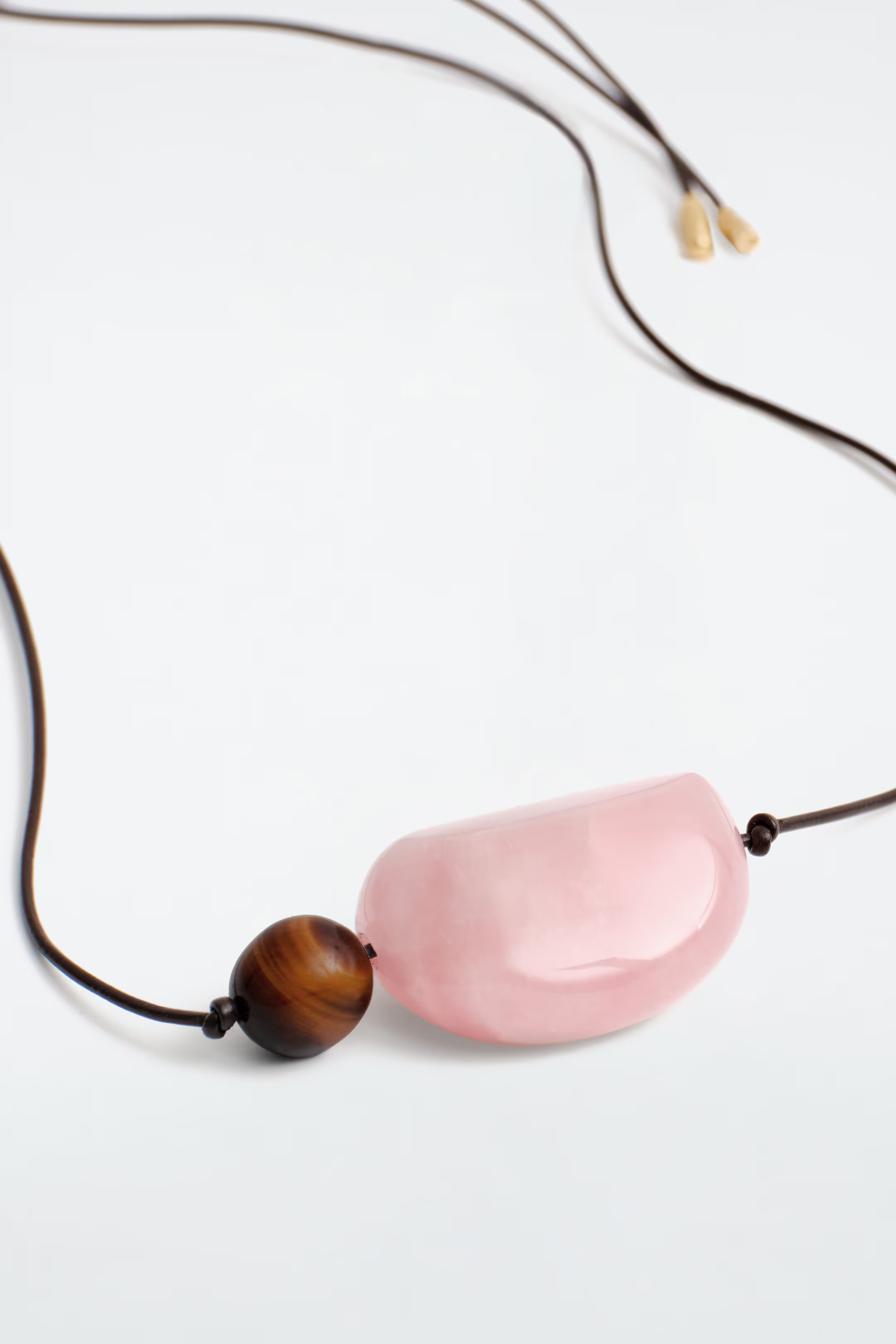 STONE PENDANT NECKLACE - BROWN / PINK | COS UK