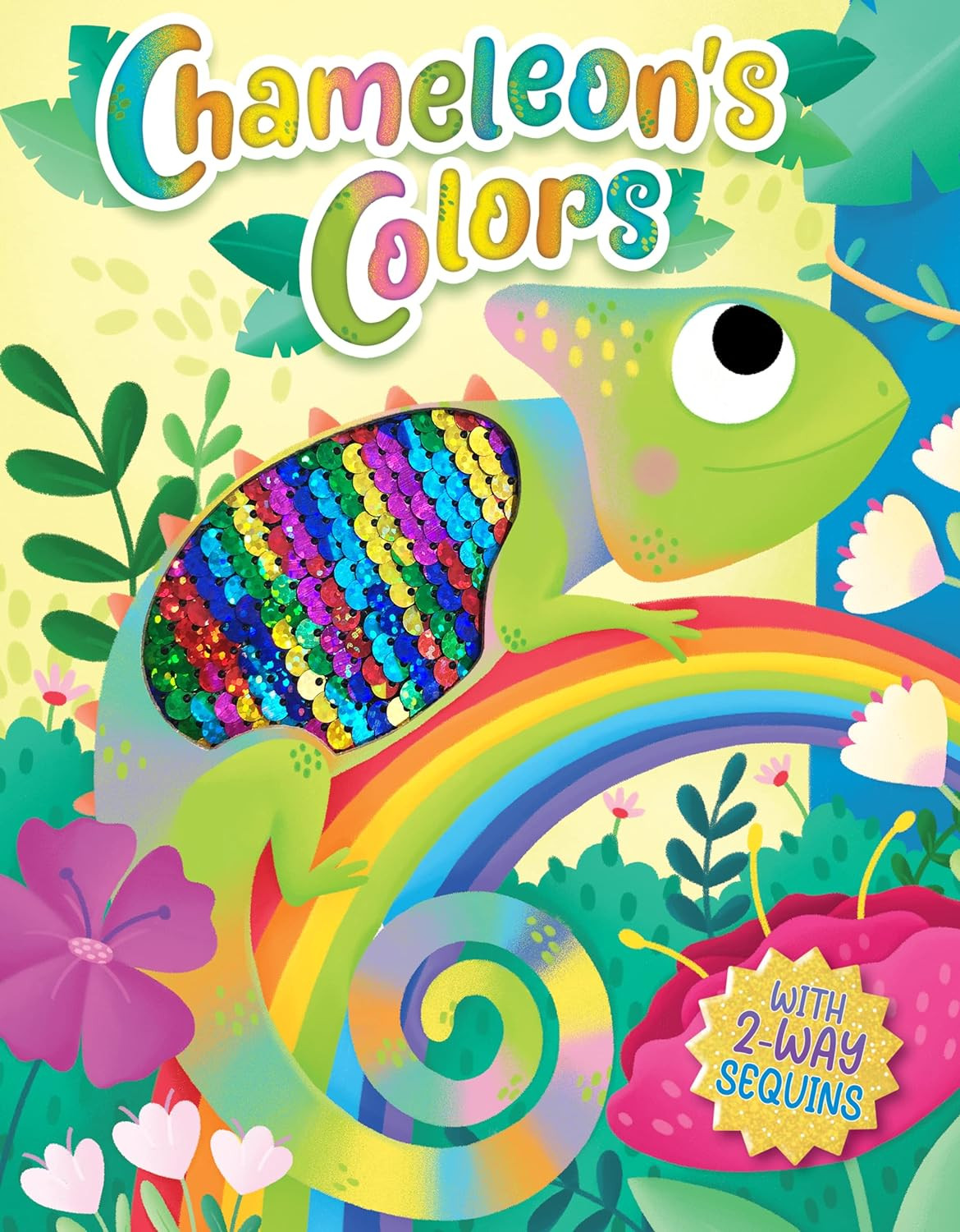Chameleon's Colors - Children's Touch and Feel Storybook with 2-Way Sequins - Sensory Board Book | Amazon (US)