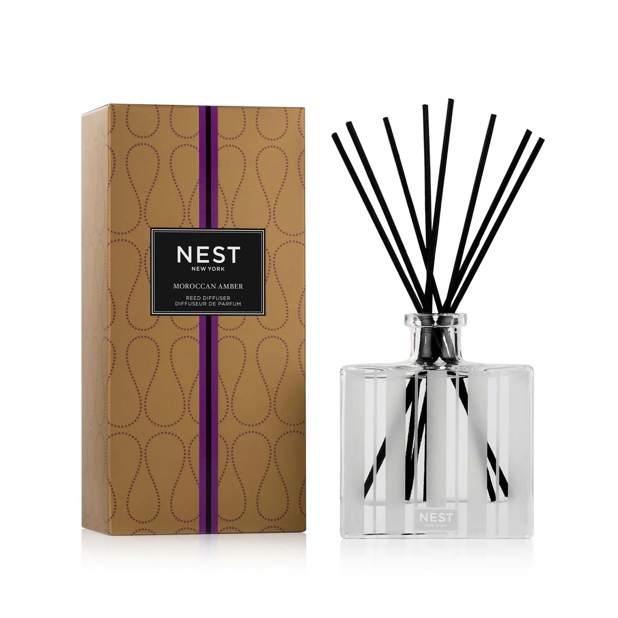 Moroccan Amber Reed Diffuser | NEST Fragrances
