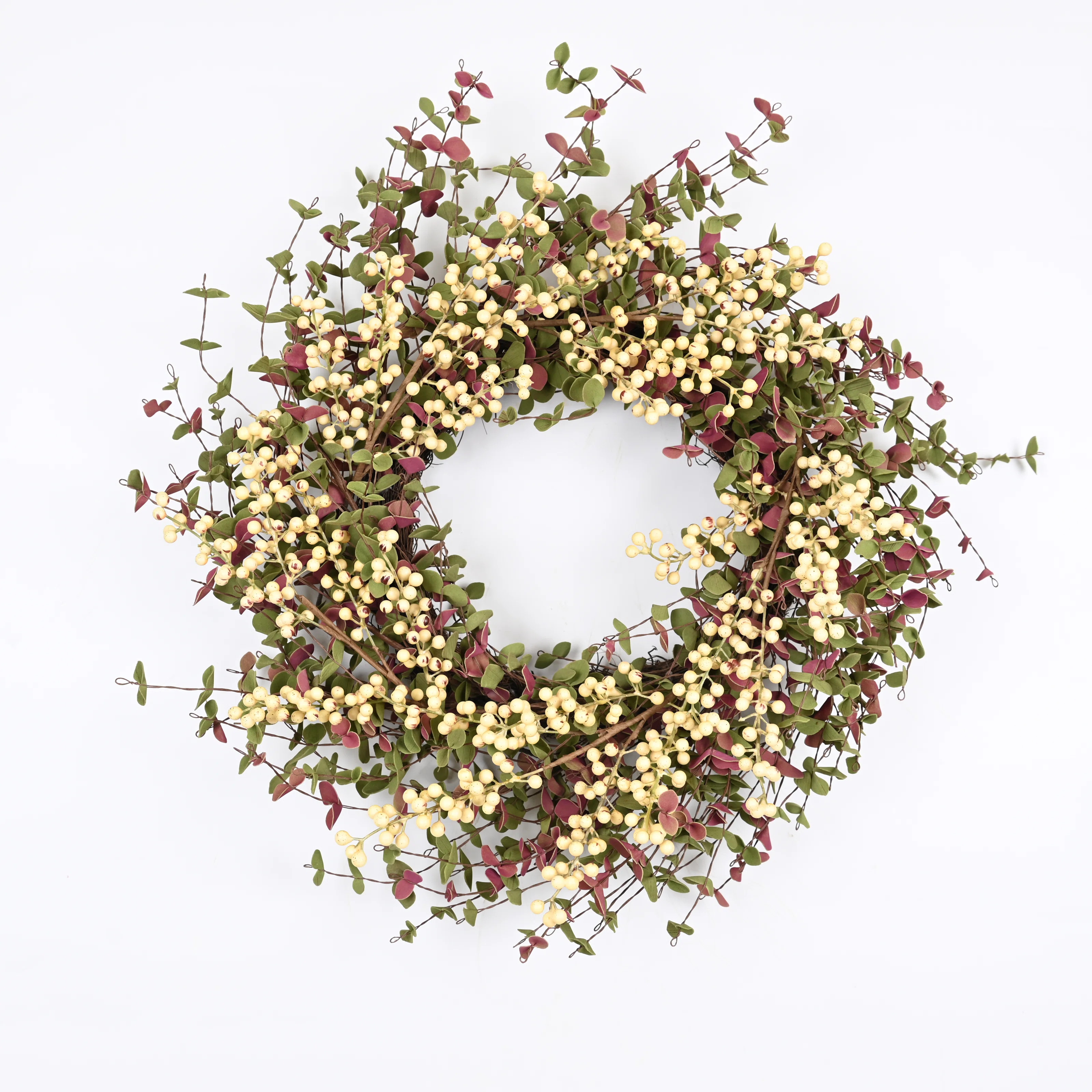 Ophelia & Co. Artificial Farmhouse Blossoms Cluster Greenery Mini Eucalyptus Berry Thanksgiving D... | Wayfair North America
