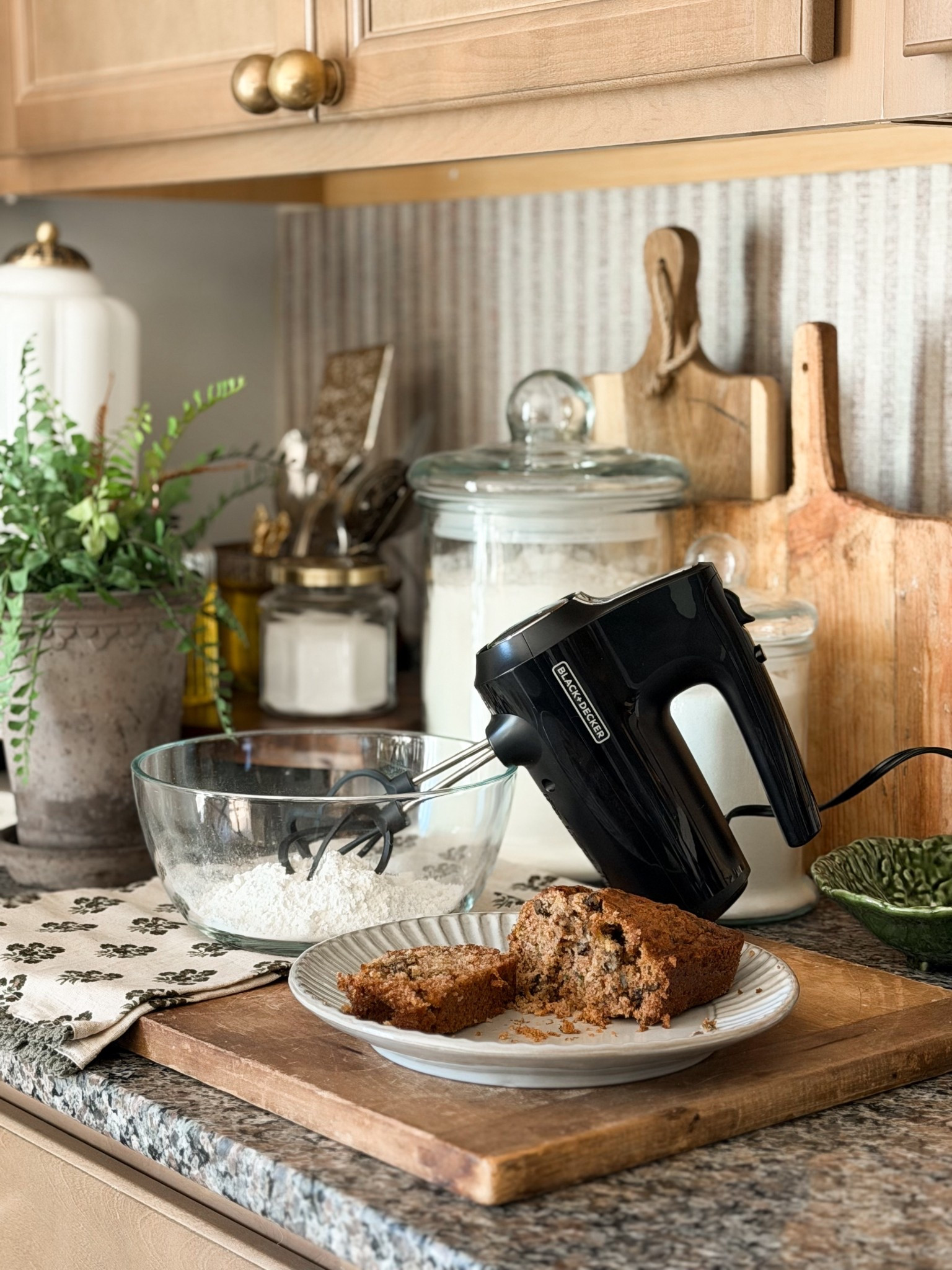 A little spring baking moment in our cottage kitchen today.

I recently picked up this Black & Decker hand mixer from @walmart & the very first thing I made with it was zucchini bread. There’s just something about this time of year that makes me crave it. Light, perfectly sweet, & full of those cozy homemade flavors that make the whole kitchen smell incredible while it bakes.

Zucchini bread has always been one of my favorite spring breads. It feels simple, nostalgic, & like the kind of recipe you make on a quiet afternoon with the windows open & flour on the counter.

This little mixer made it so easy to whip everything together & it’s the perfect size for everyday baking in a cottage kitchen.

Now tell me… are you team zucchini bread or banana bread?

#springbaking #zucchinibread #cottagestyle #cottagekitchen #walmartfinds

#LTKSpringSale #LTKHome #LTKfoodie