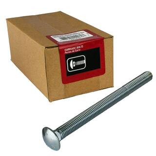 Everbilt 3/8 in.-16 x 4 in. Zinc Plated Carriage Bolt (25-Pack) 800280 - The Home Depot | The Home Depot