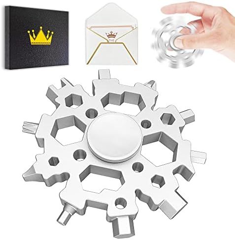 Snowflake Multitool ,22-in-1 Multi tool with Fidget Spinner Function,Gifts for Men Dad Boyfriend ... | Amazon (US)