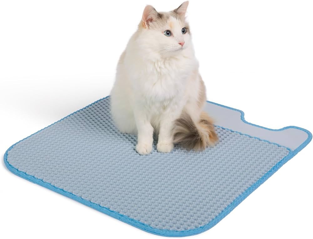 Leo's Loo Too by Casa Leo I Litter Mat I Trap your Cat Litter with a Dual Layer Honeycomb Design ... | Amazon (US)