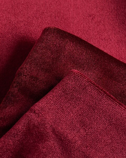 Editor Super High Waisted Velvet Straight Cropped Pant | Express