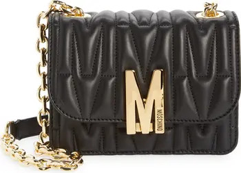 Moschino Medium M Logo Quilted Leather Shoulder Bag | Nordstrom | Nordstrom