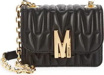 Moschino Medium M Logo Quilted Leather Shoulder Bag | Nordstrom | Nordstrom