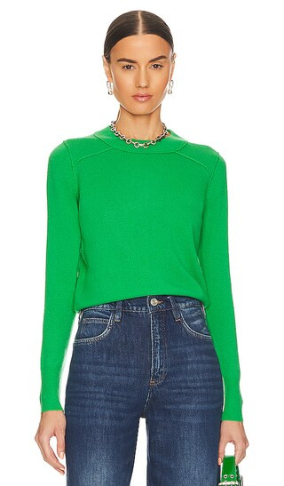 Cropped Reversed Seams Crewneck | Revolve Clothing (Global)