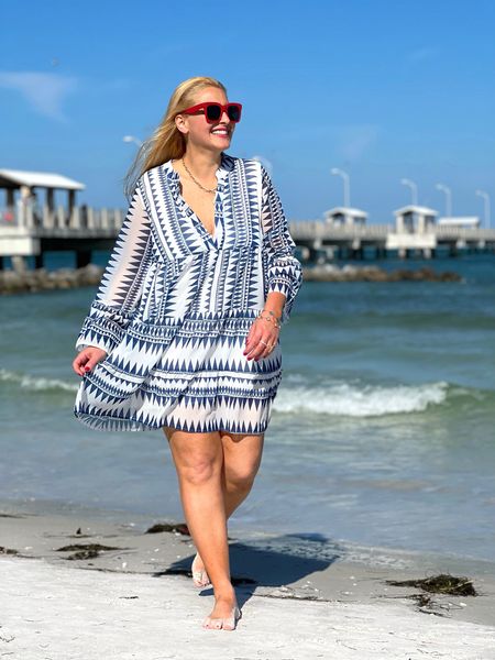 🇺🇸MEMORIAL DAY: Headed to the beach this weekend? 

🥳Check out my @amazonfashion tunic dress! It’s so festive right! I’m wearing a medium and it runs big. If you’re in between sizes, size down. It’s less than $30 too.

P.S. My sunnies are less than $15. I have these in white too. Great quality for the price.

#memorialday #memorialdayweekend #patriotic #redwhiteandblue #amazon #amazonfinds #amazonfashion #amazonfashionfinds #founditonamazon #amazonhaul #tunicdress #street2beachstyle #fortdesoto #rewardstylebloggers #teamLTK #affordablefashion #summerfashion #tampablogger #stpeteblogger #coastalliving #southernliving #southerncharm #coastalstyle #tlpicks #clpicks @jtstjtst11 


#LTKSeasonal #LTKswim #LTKtravel