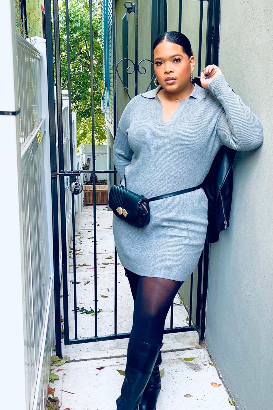 Fall outfit of the day, starting with this beautiful sweater dress from target. It’s really soft and hugs all my curves 

#LTKunder100 #LTKHoliday #LTKstyletip