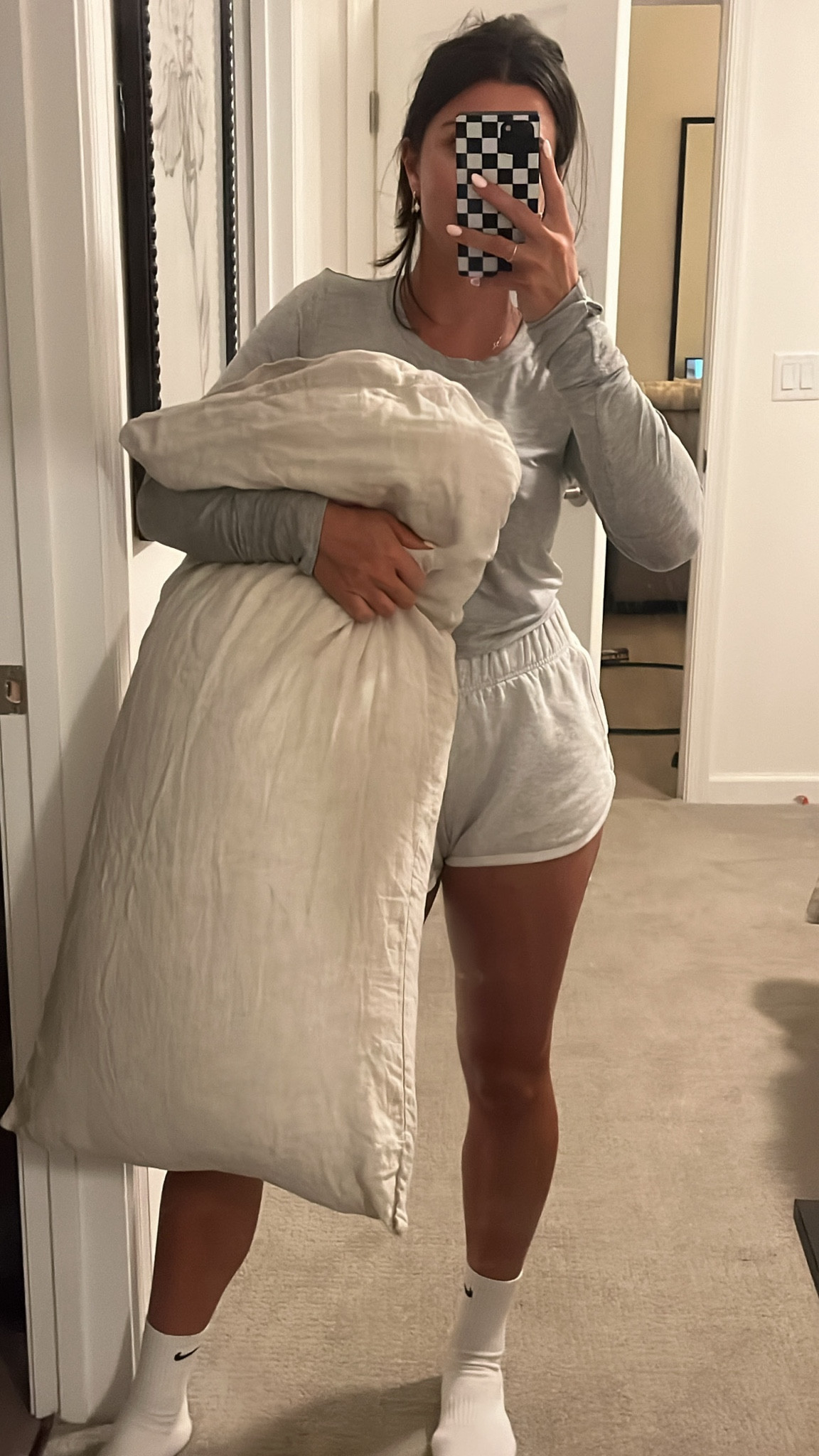 This pillow changed my sleeping game!! My chiropractor suggested it for me and I’m obsessed. You can add or remove filling to meet your specific needs! #comfortable #coopsleepgoods #mom #dad #backpain #neckpain #bedding #adjustablepillow #healthyliving #sleep #rested 