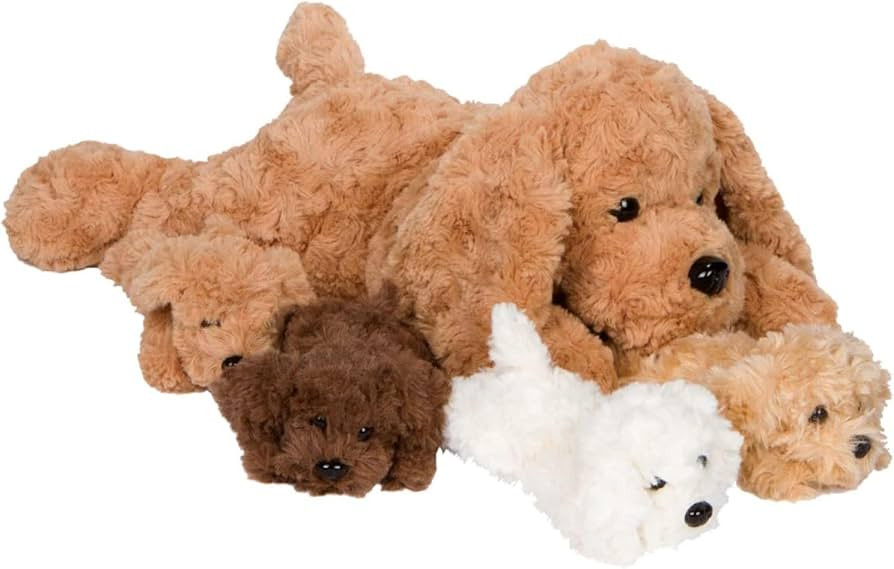 PixieCrush Adopt Me Dog Stuffed Animals for Girls Ages Three to Eight- Mommy Labradoodle with Fou... | Amazon (US)