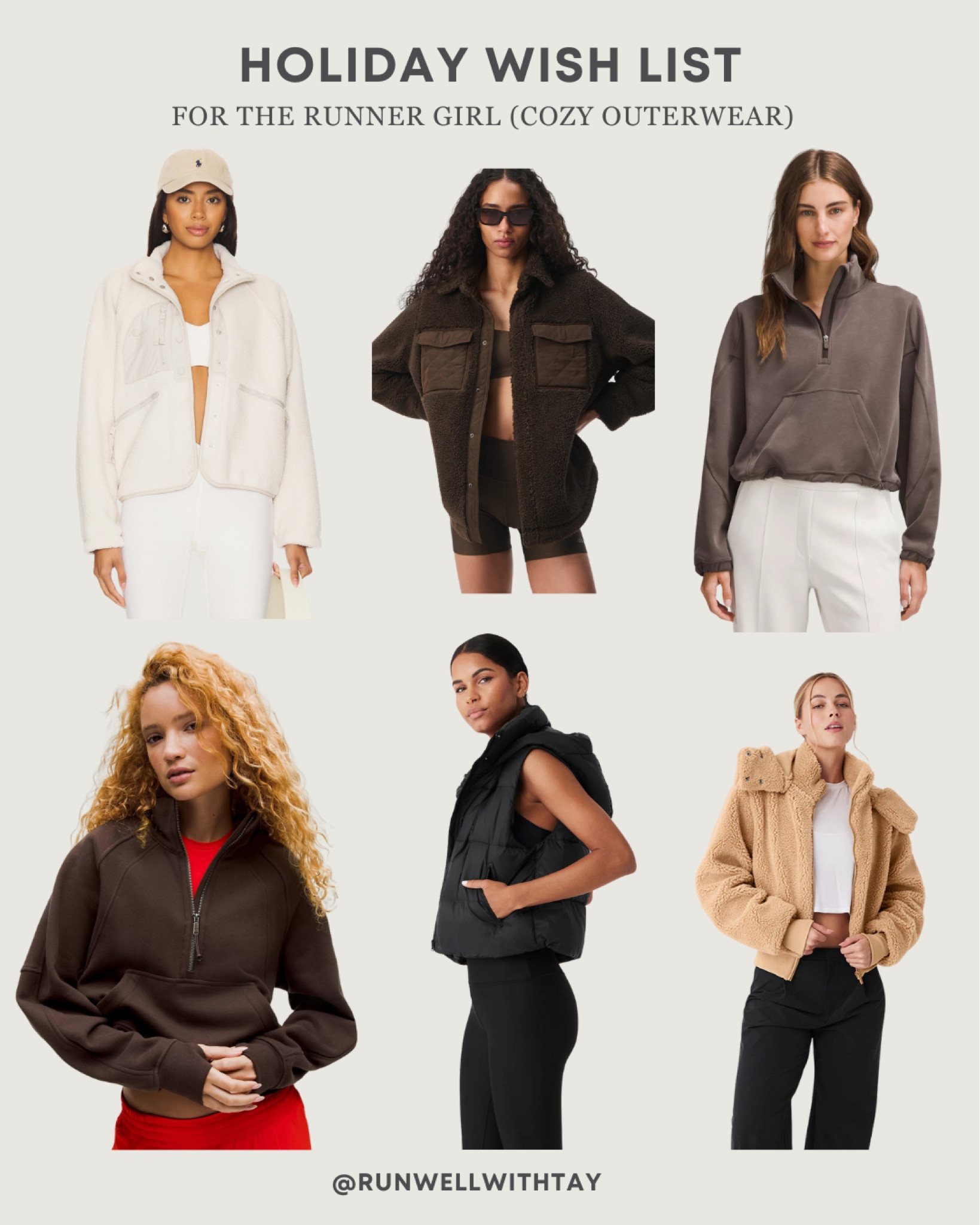 For the runner girl - cozy outerwear 

#LTKHoliday #LTKActive #LTKFitness