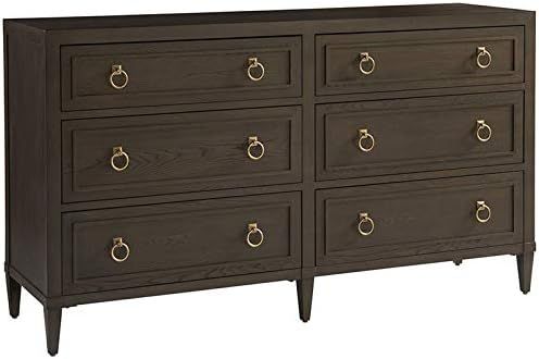 Beaumont Lane 6 Drawer Wood Double Dresser in Brown | Amazon (US)