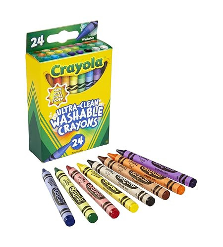 Crayola Washable Crayons, School Supplies, 24 Count | Amazon (US)