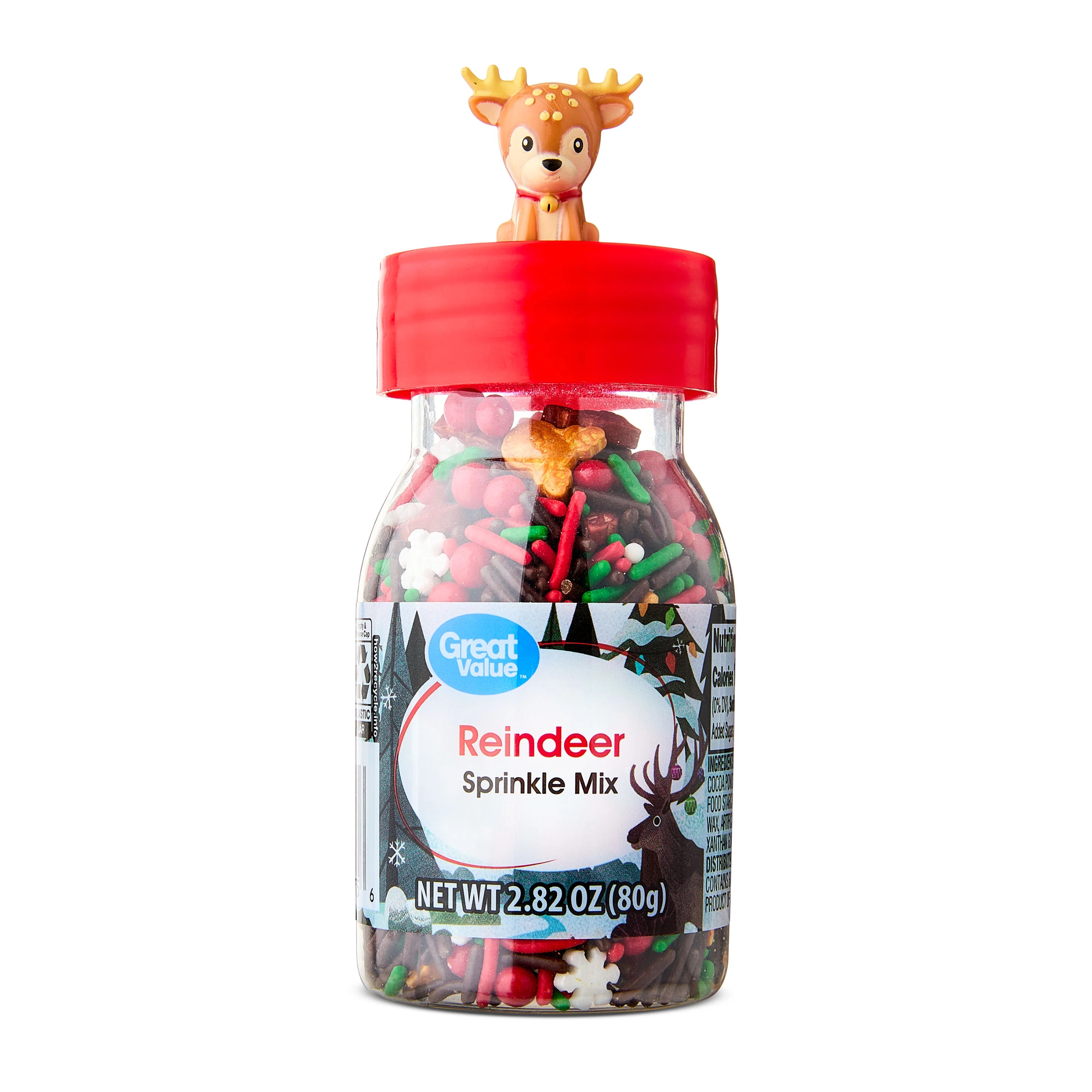 Great Value Reindeer Sprinkle Mix, 2.82 oz | Walmart (US)