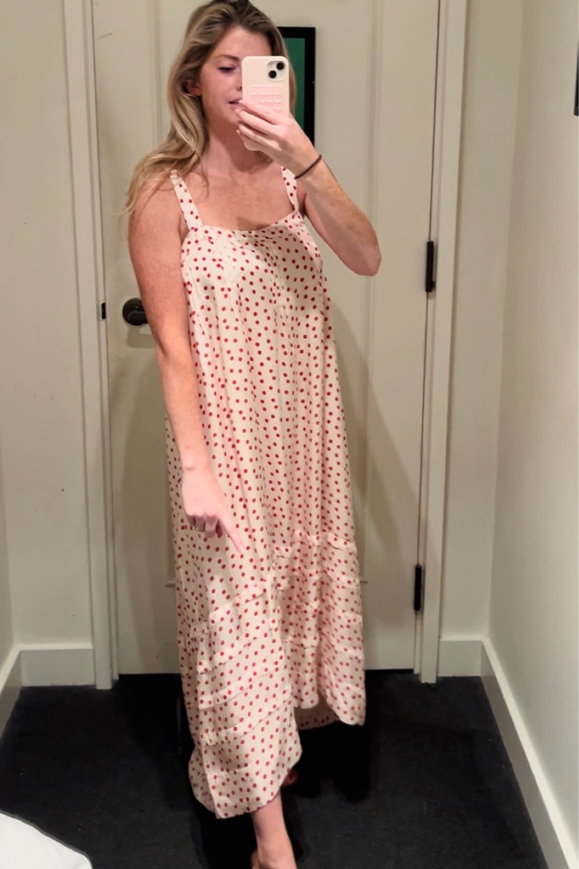 Fun and flowy polka-dot dress
