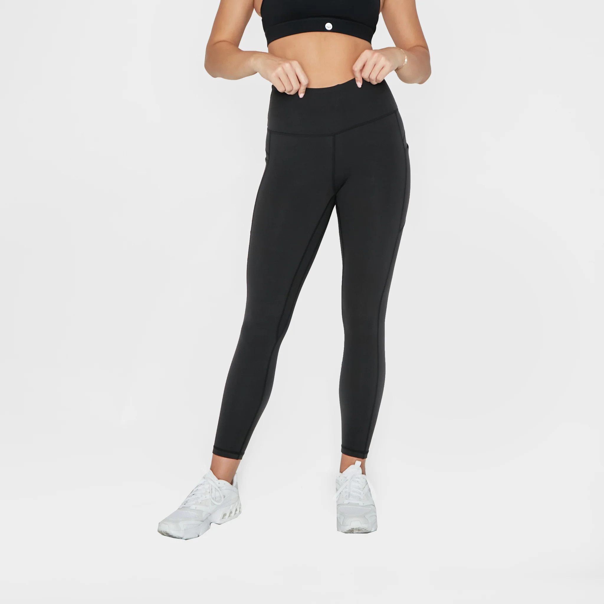 Skin High Waisted Vinyasa 7/8 (Multi-Lengths) - Black | Senita Athletics